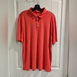 Tommy Bahama Men’s Polo Shirt XL Coral Orange Casual Golf Vaca